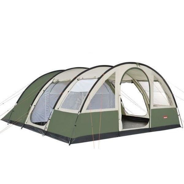 TRIGANO Tente de camping Tonga 6 places Beige et vert