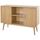 WOODY Buffet bas scandinave placage chêne verni ma