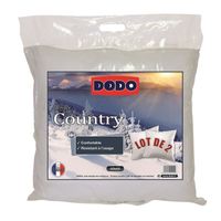 OREILLER DODO Lot de 2 Oreillers COUNTRY 60x60cm OREILLER DODO Lot de 2 Oreillers COUNTRY 60x60cm