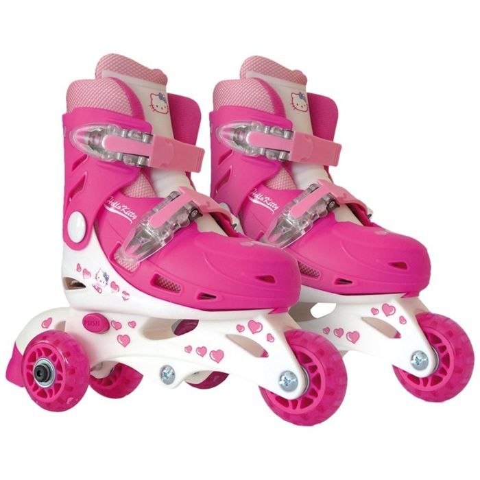  HELLO  KITTY  Rollers  en ligne Evolutifs taille 27  30 