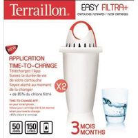 FILTRE POUR CARAFE TERRAILLON Cartouche Easy Filtra + 3 mois - 10956 FILTRE POUR CARAFE TERRAILLON Cartouche Easy Filtra + 3 mois - 10956