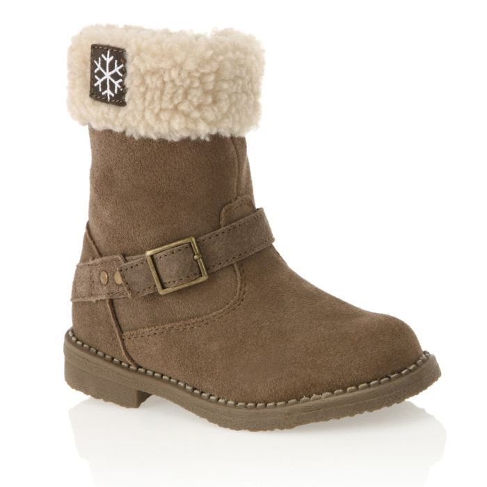 COMPLICES Bottines Kimy Enfant Camel et blanc   Achat / Vente BOTTINE