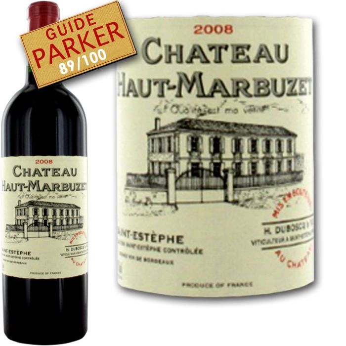 2008   Achat / Vente VIN ROUGE Château Haut Marbuzet 2008  